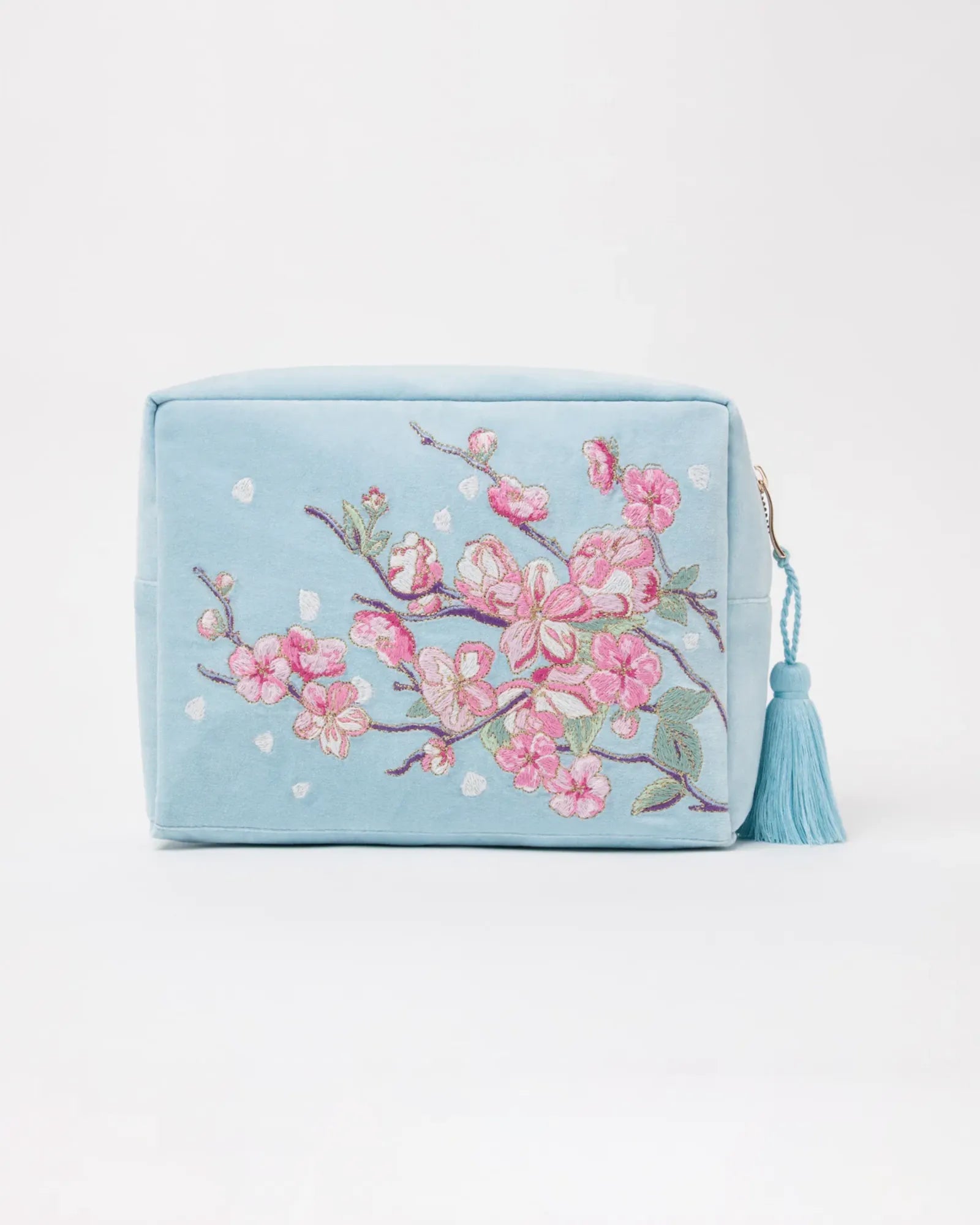 Cherry Blossom Wash Bag - Sky Blue