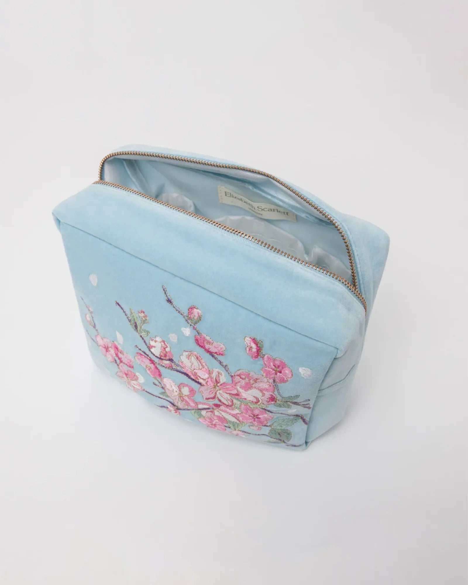 Cherry Blossom Wash Bag - Sky Blue