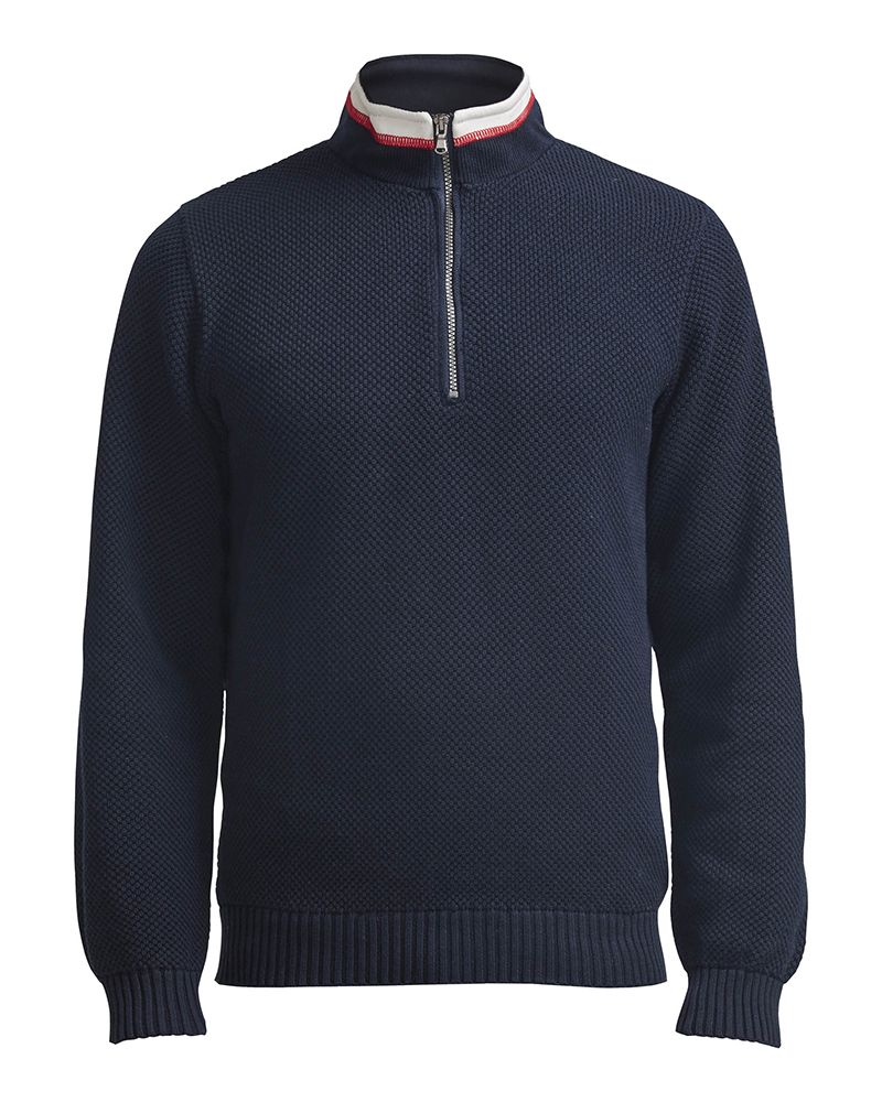 Classic Classic Windproof Knitted Sweater - Navy