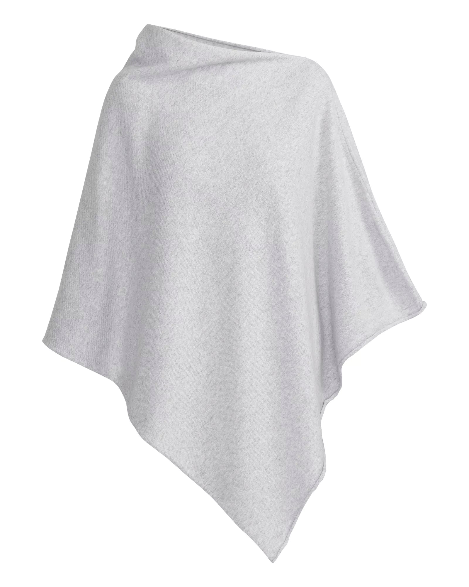Sofie Knitted Poncho - Marble Grey