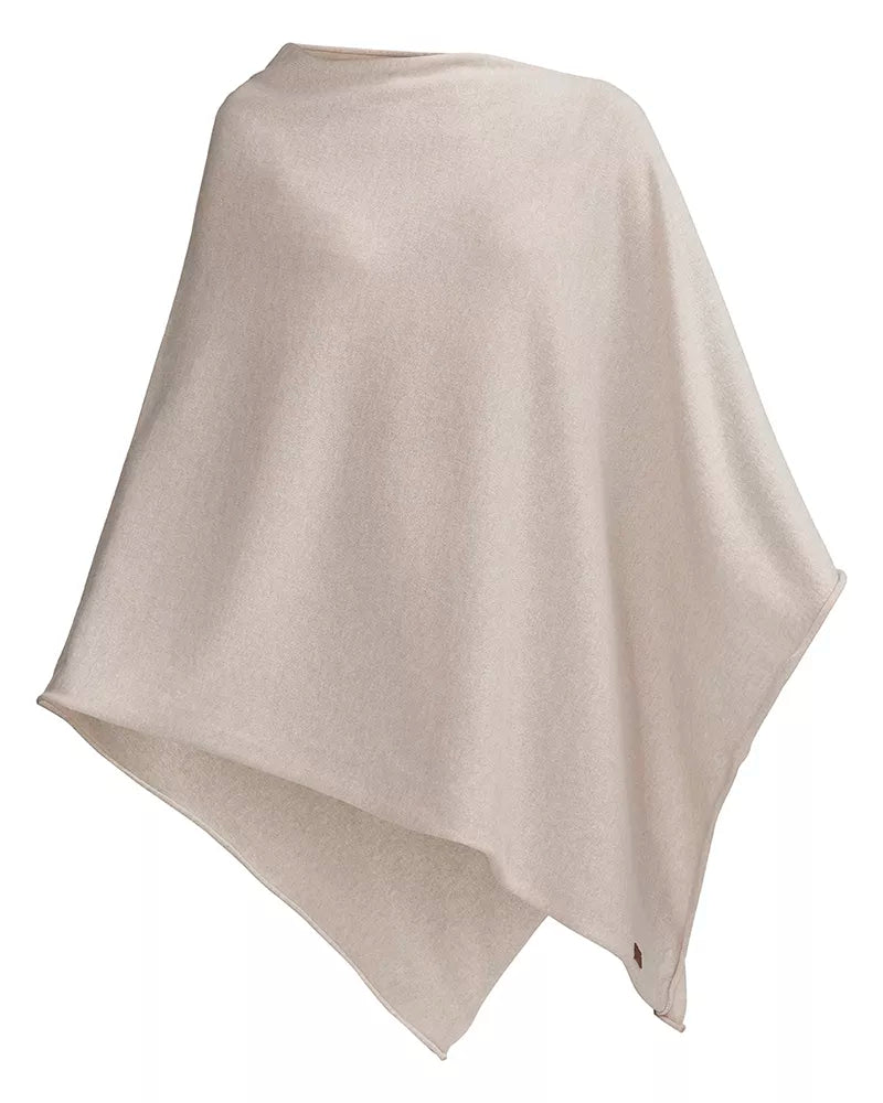 Sofie Knitted Poncho - Sand