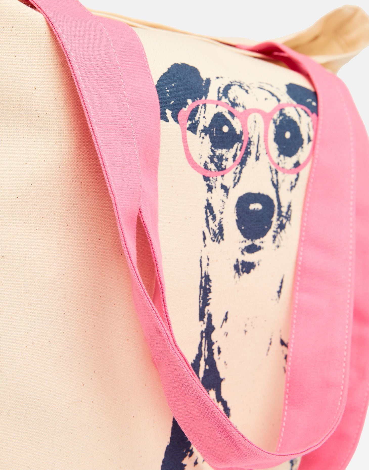 Lulu Printed Tote Bag - Dog Glasses